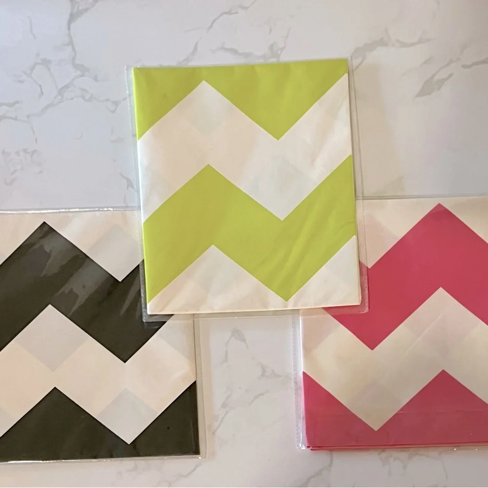 3 Chevron Print Paper Table Runners Bundle